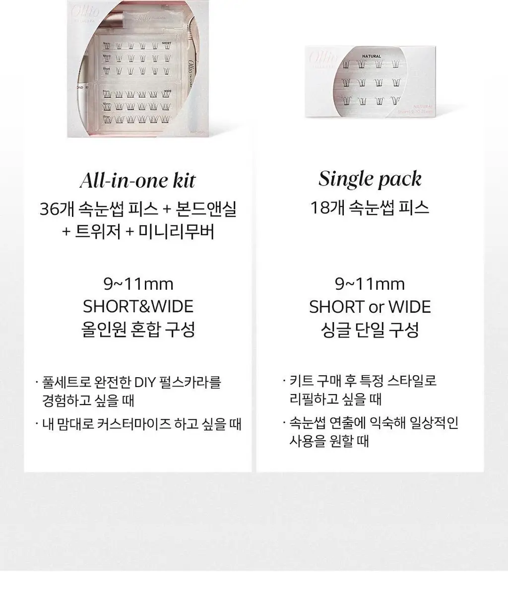 [1위속눈썹/엔믹스PICK] 올리오 펄스카라 속눈썹 올인원키트 5종 상세페이지 15
